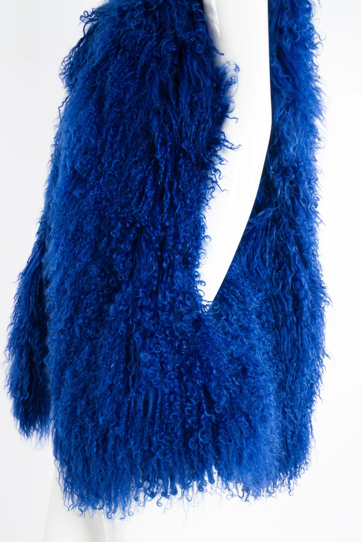 Ultramarine Mongolian Fur Vest