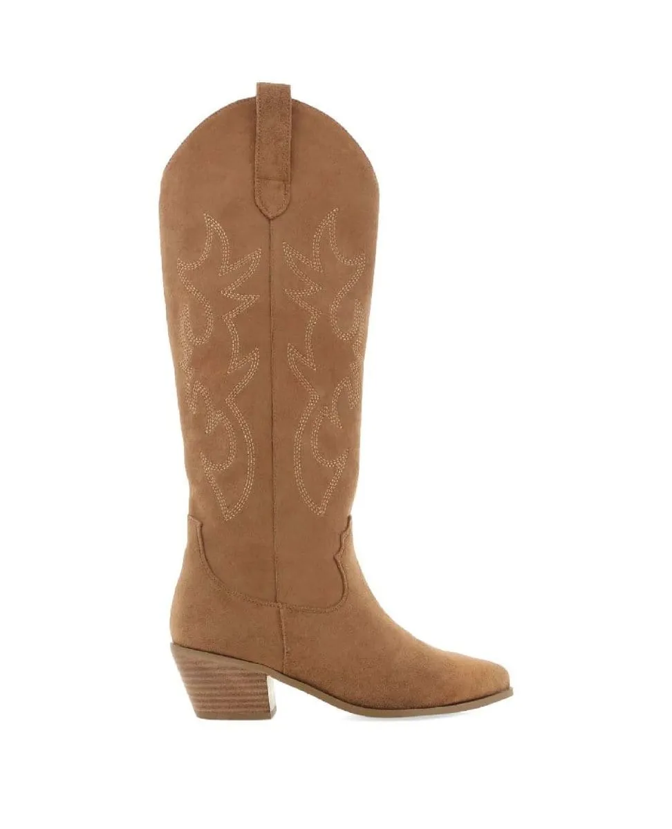 Urson Tall Dark Tan Suede Boot