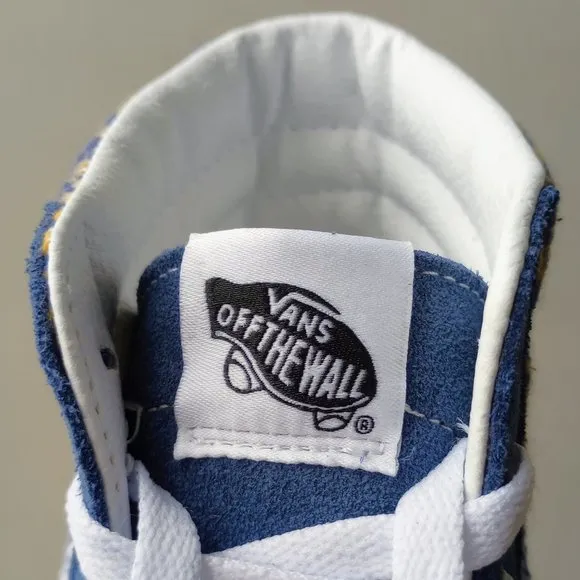 Vans Men's Sk8-Hi Fair Isle Suede / Canvas Sneaker in Fantastic Blue/Multicolor