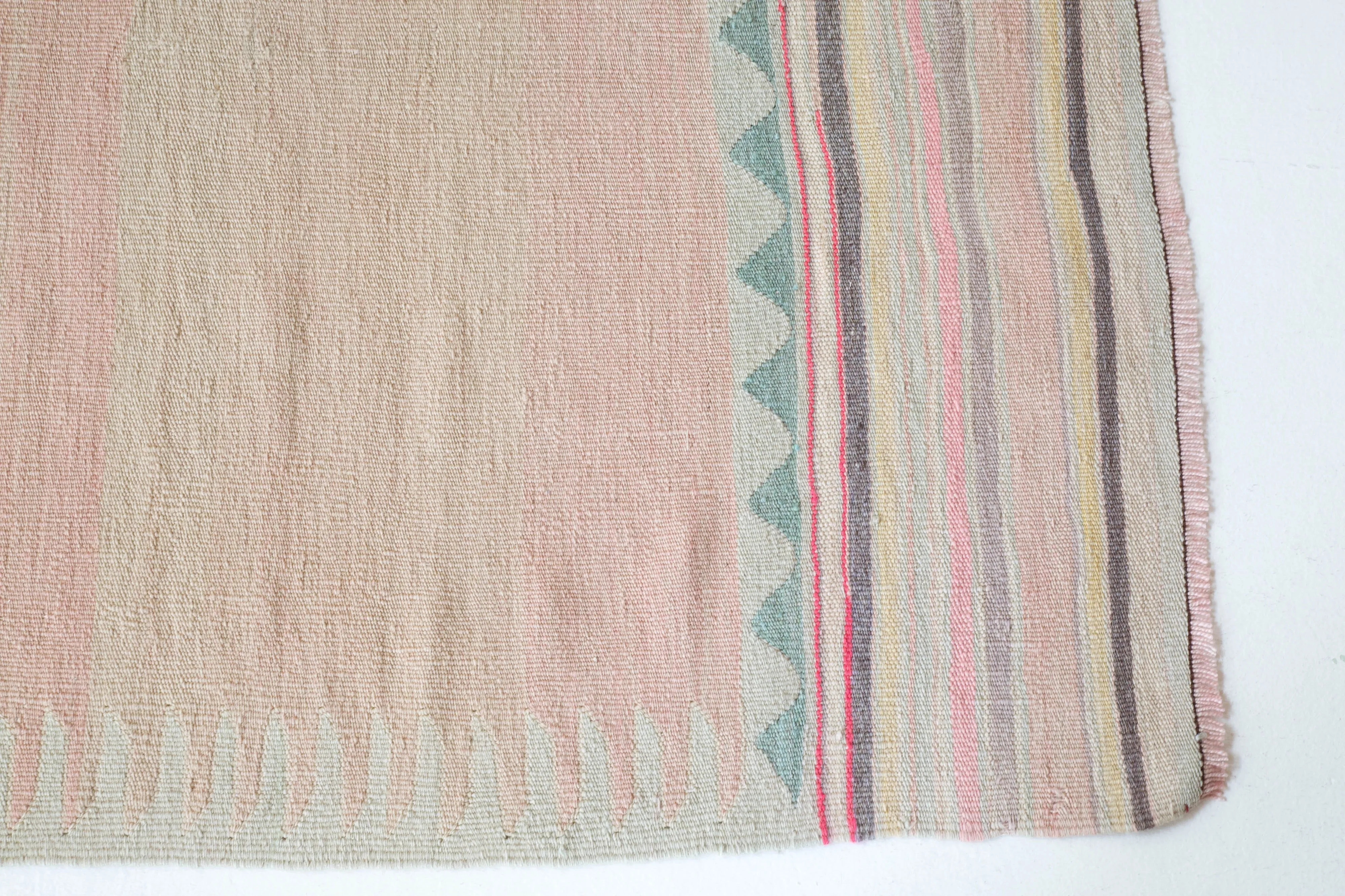 Vintage Bodrum Bos Kilim Rug 4'5"x7'4"