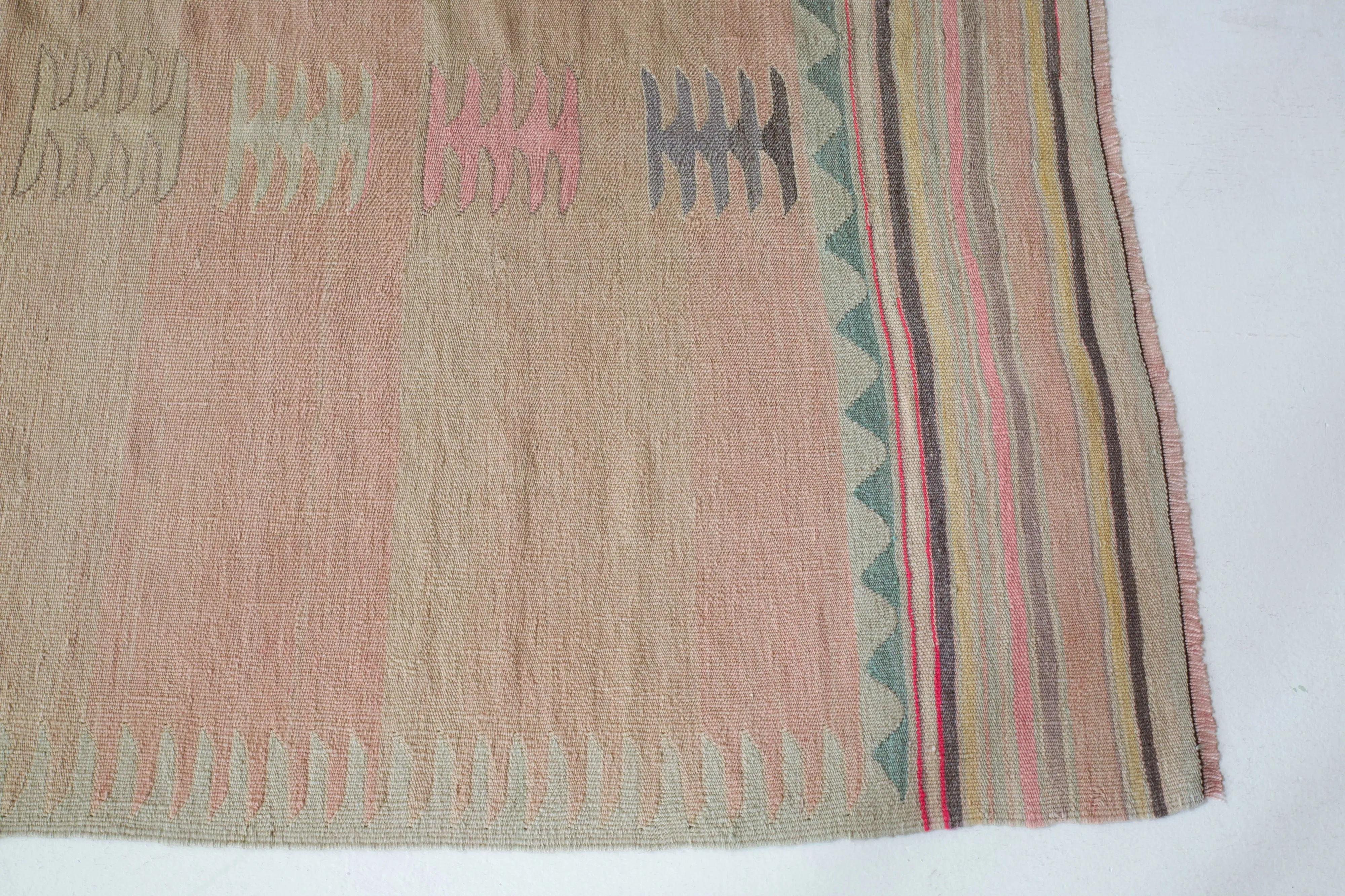 Vintage Bodrum Bos Kilim Rug 4'5"x7'4"