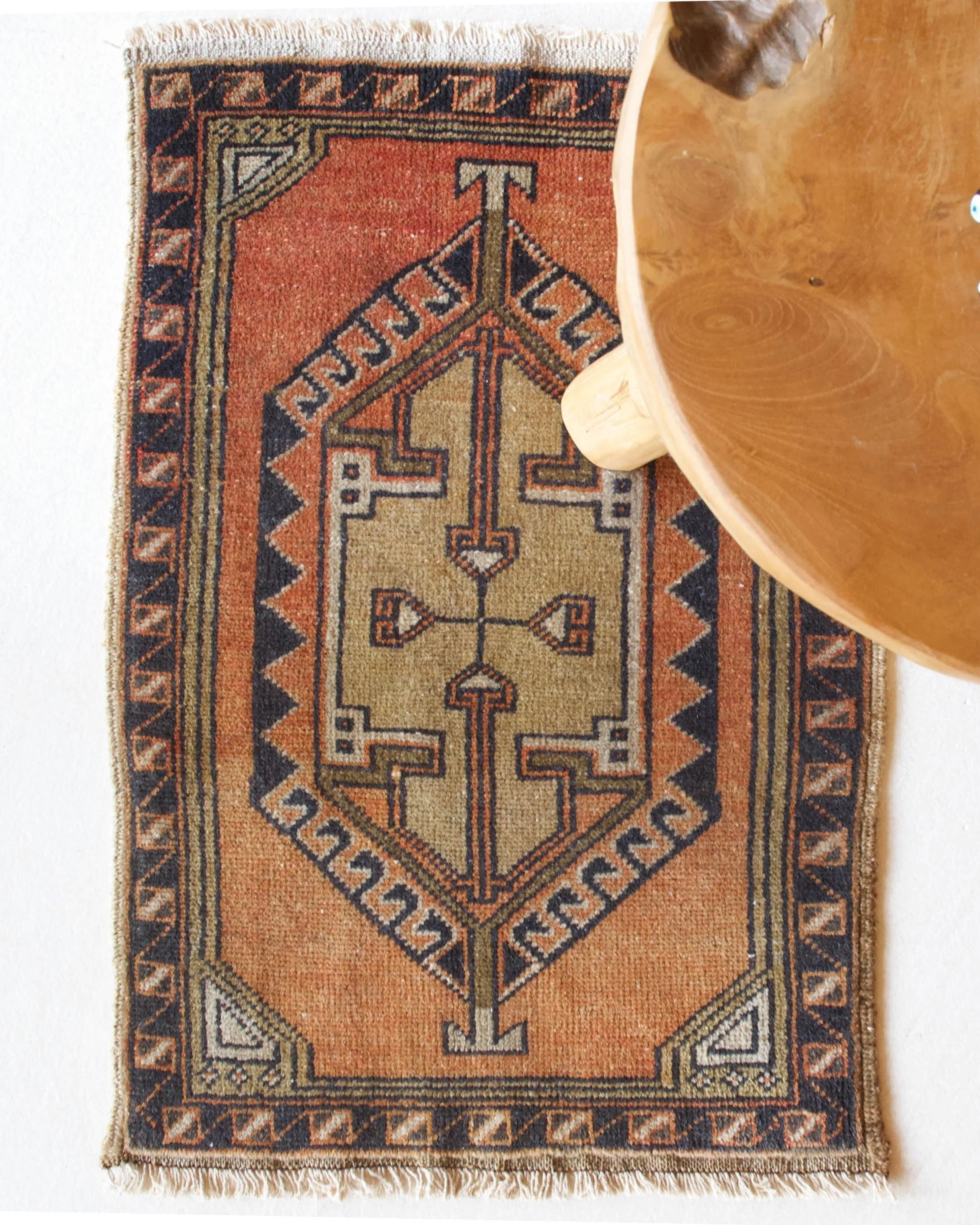 Vintage Mini Turkish Rug 18"x28"