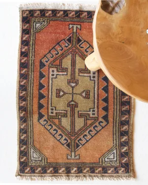 Vintage Mini Turkish Rug 18"x28"