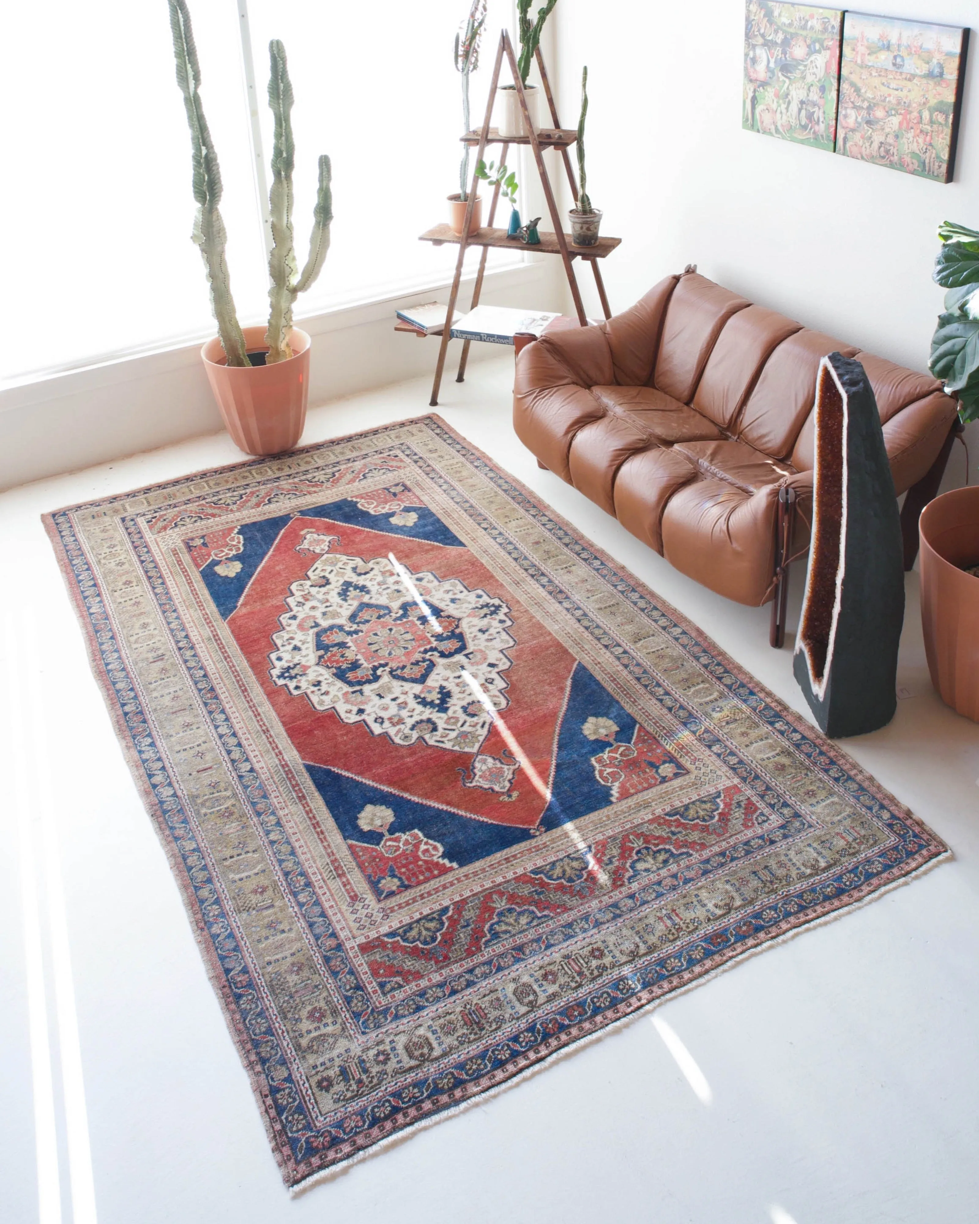 Vintage Turkish Taspinar Rug 6'2"x10'6"