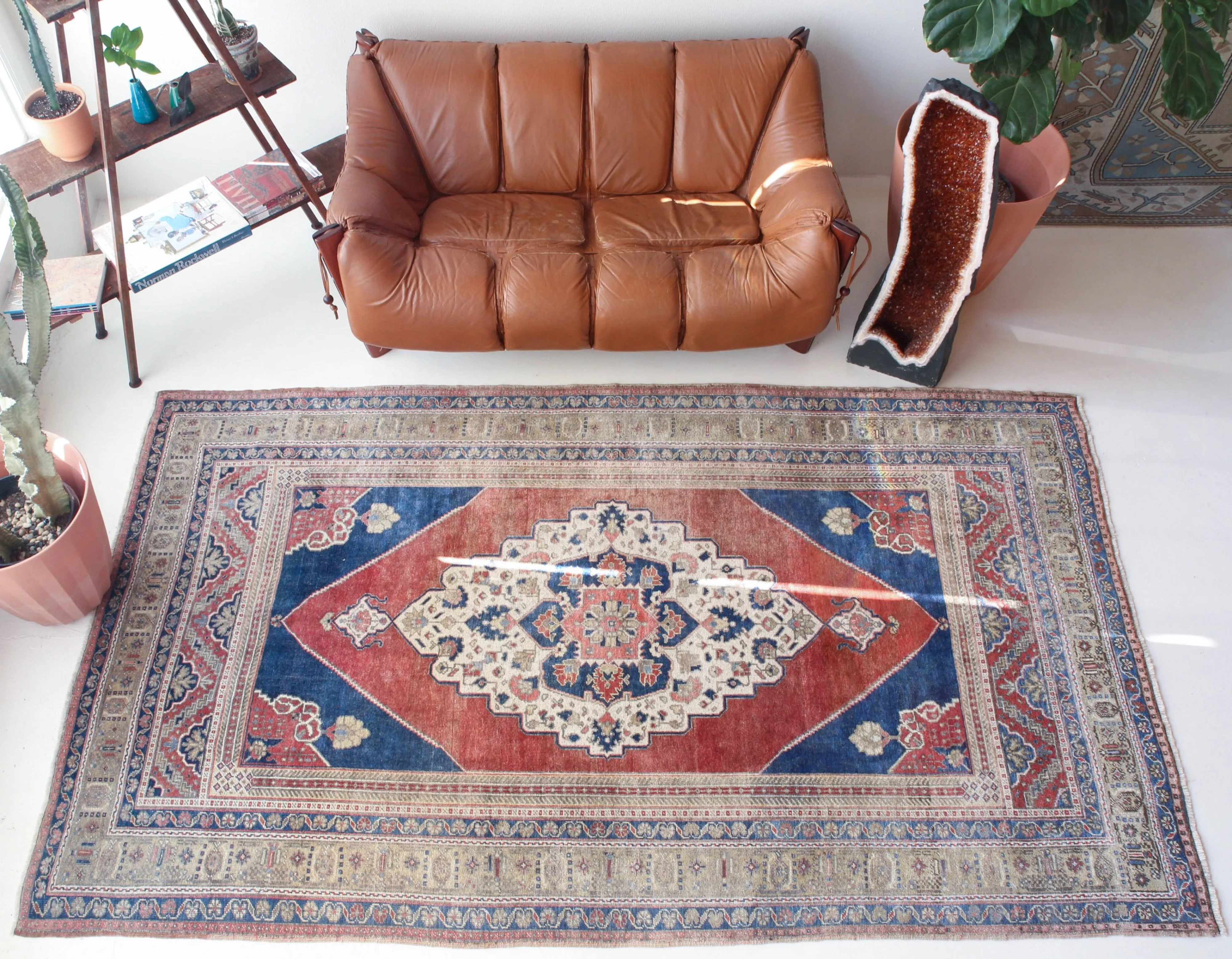 Vintage Turkish Taspinar Rug 6'2"x10'6"