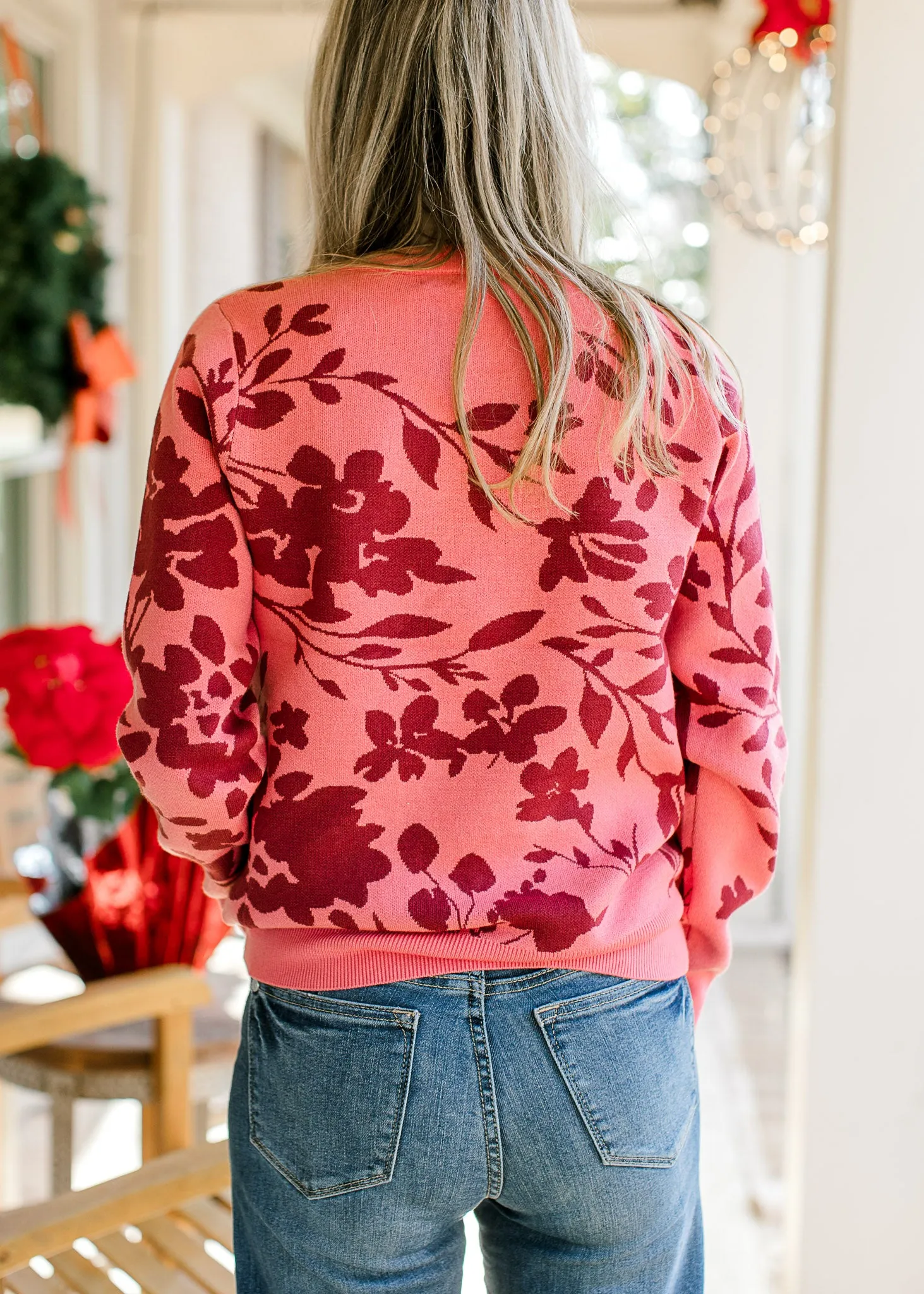 Warm Hues Floral Sweater