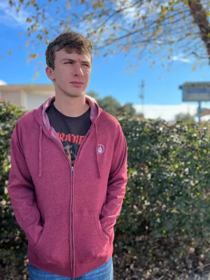 WBZ Circle Trident Embroidered Raglan Hoodie