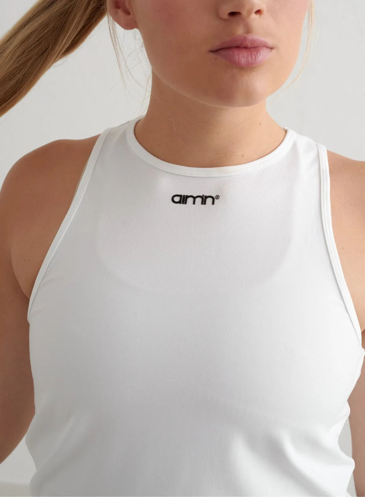 White Soft Basic Singlet