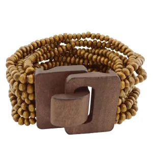 Wooden Beaded Bangle