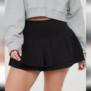 XXS,XS,S,M: Aerie Flirty Ruffle, Tiered Stretch Shorts