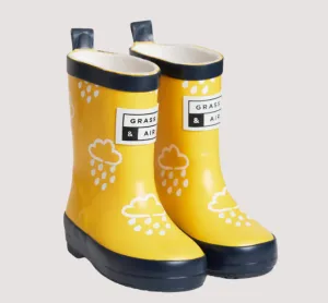 Yellow Colour-Changing Kids Wellies