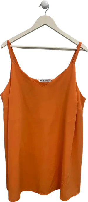 Yours Orange Cami Top UK 22-24