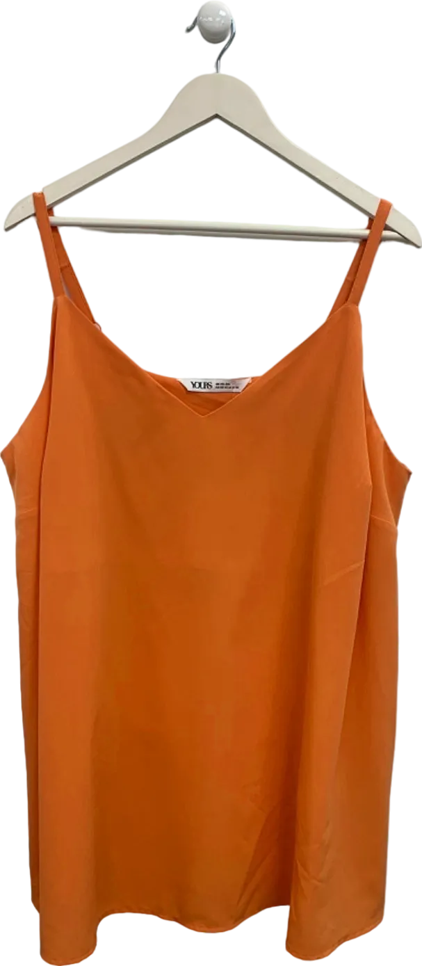 Yours Orange Cami Top UK 22-24