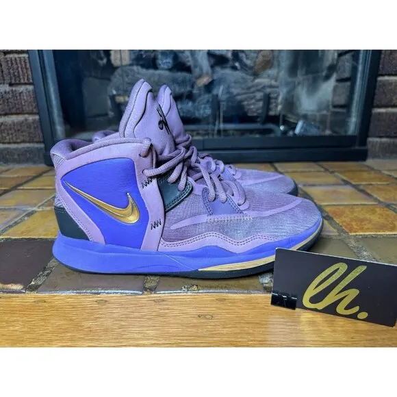 Youth 6.5y Nike Kyrie Infinity 8 Amethyst Wave Purple Gold Sneakers DD0334-500