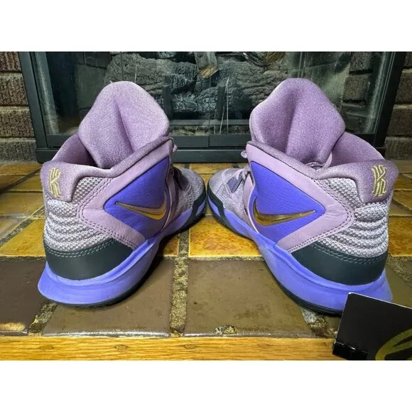 Youth 6.5y Nike Kyrie Infinity 8 Amethyst Wave Purple Gold Sneakers DD0334-500
