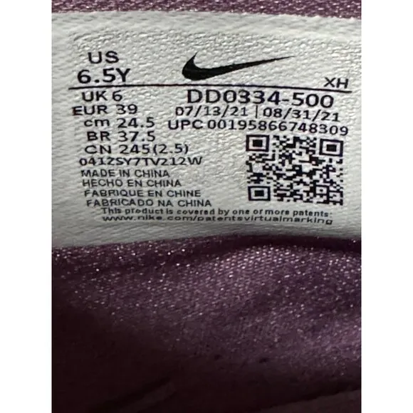Youth 6.5y Nike Kyrie Infinity 8 Amethyst Wave Purple Gold Sneakers DD0334-500