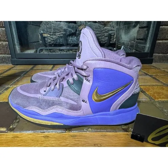 Youth 6.5y Nike Kyrie Infinity 8 Amethyst Wave Purple Gold Sneakers DD0334-500